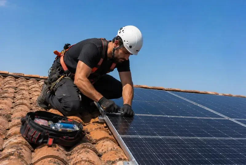 Maintenance et monitoring de panneaux solaires à Bouillé-Courdault