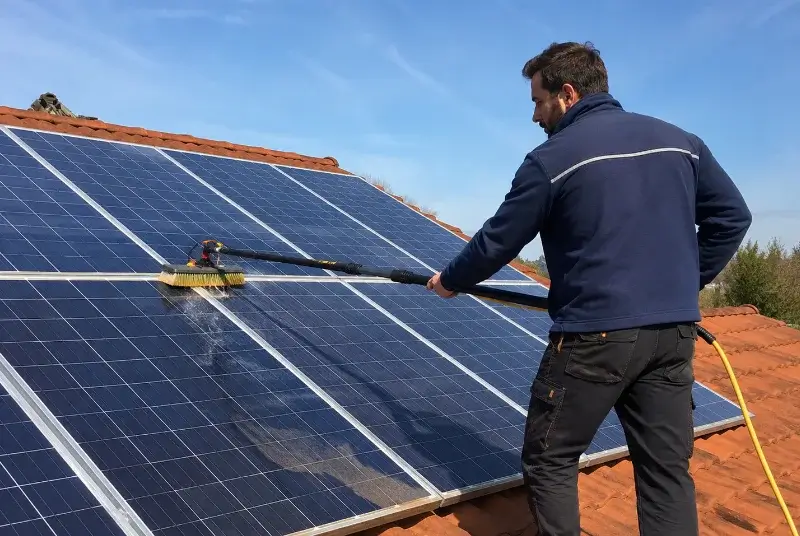 Nettoyage et entretien de panneaux solaires à Bouillé-Courdault